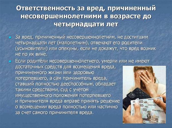 Возможные меры ответственности