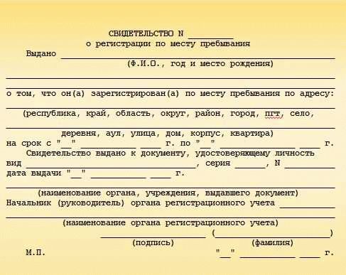 Процесс оформления временной регистрации