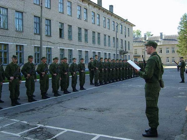 Условия проживания в войсковой части